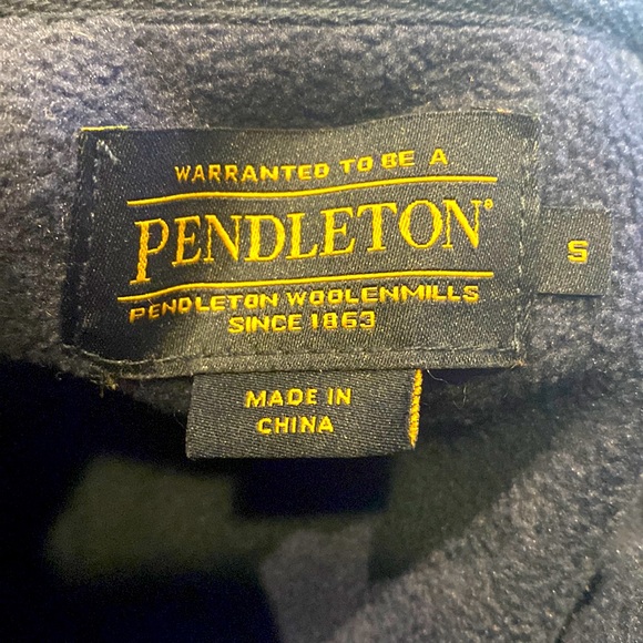 Women's Pendleton Pullover Quarter Zip Sweater Front Pockets Size Small - Picture 3 of 5